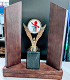 Twin Plinth Perpetual Timber Trophy 20 Years