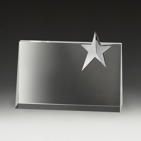 CS125 Crystal & Chrome Star Rampart 150mm