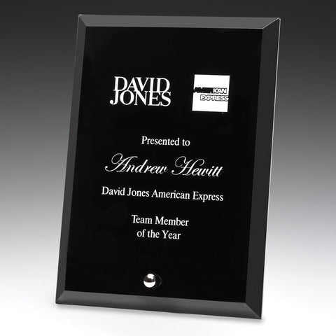 DY70A Prime Glass Plaque Black 150mm