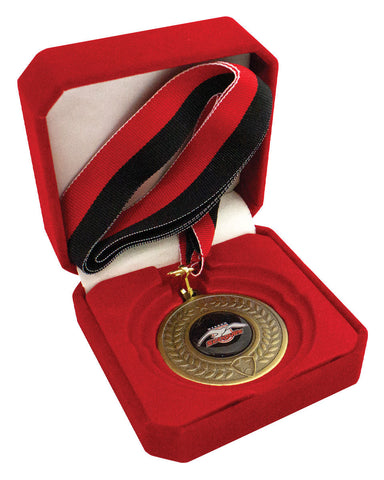 H60R - Crown Medal Box - Red 50, 60, 70mm