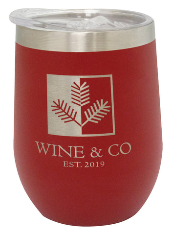 LSW116 - Maroon Wine Tumbler 350ml