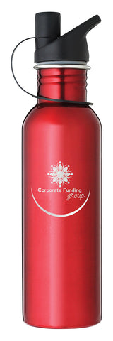 LWB002 - Laserable Red Water Bottle 740ml