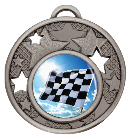 MD466S-C841 - Multi-Stars Medal Silver