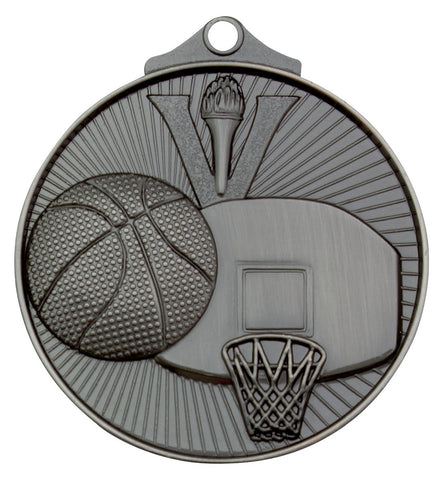 MD907S - Basketball Medal Silver