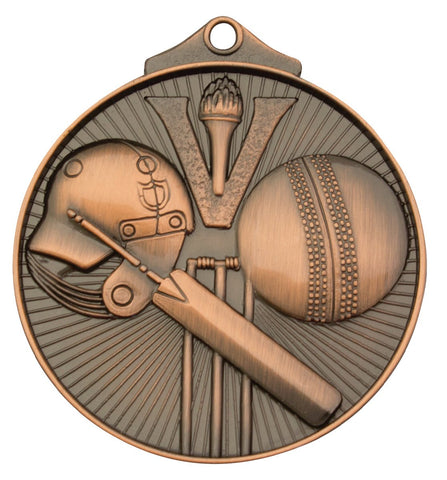 MD910B - Cricket Medal Bronze