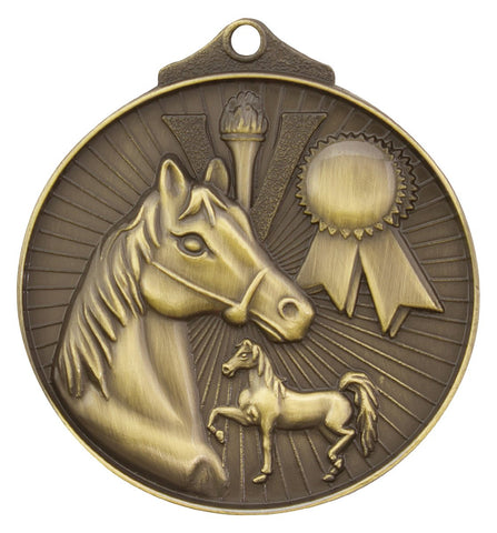 MD935G - Horse Medal Gold