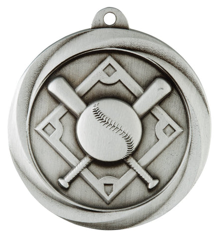 ME903S - Baseball Econo Medal Silver