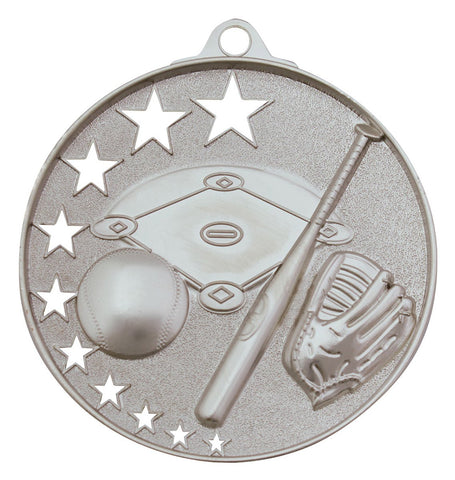 MH903S - Baseball Stars Medal Silver