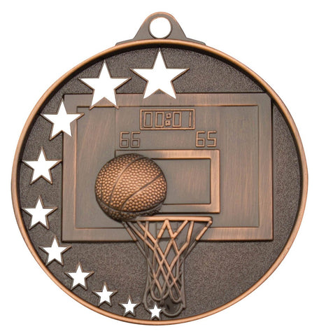 MH907B - Basketball Stars Medal Bronze