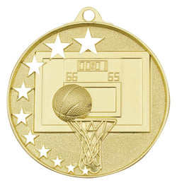 MH907G - Basketball Stars Medal Gold