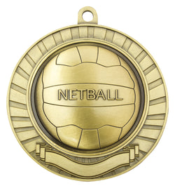 MMY291G Eco Scroll Netball Gold