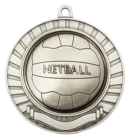 MMY291S Eco Scroll Netball Silver