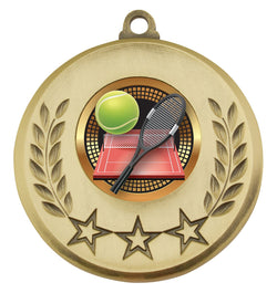 MSH118G - Laurel Medal Tennis Gold