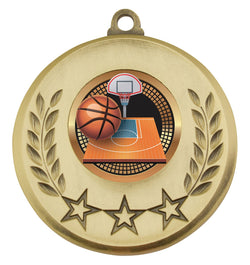 MSH134G - Laurel Medal Basketball Gold