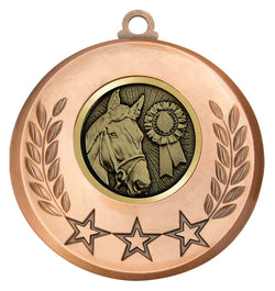 MSH135B - Laurel Medal Horse Bronze