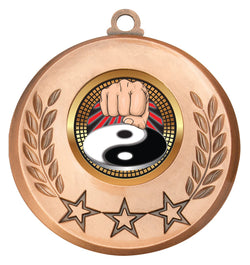 MSH145B - Laurel Medal Martial Arts Bronze