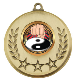 MSH145G - Laurel Medal Martial Arts Gold