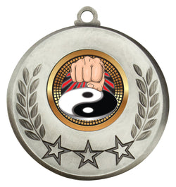 MSH145S - Laurel Medal Martial Arts Silver