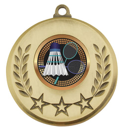 MSH146G - Laurel Medal Badminton Gold