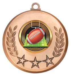 MSH155B - Laurel Medal Gridiron Bronze