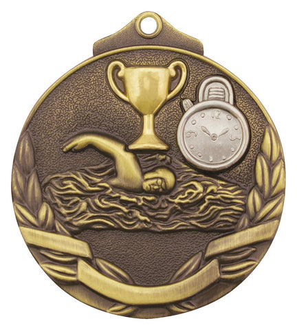 MT902G - Swim Two Tone Medal Gold