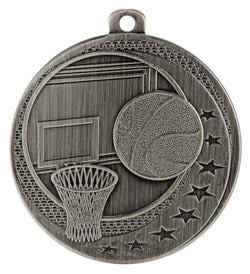 MW907S - Basketball Wayfare Medal Silver