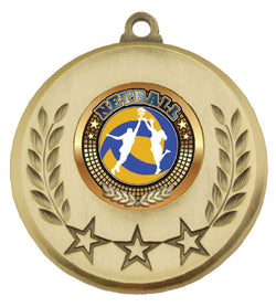 MY103G-B37 - Laurel Medal Netball Gold