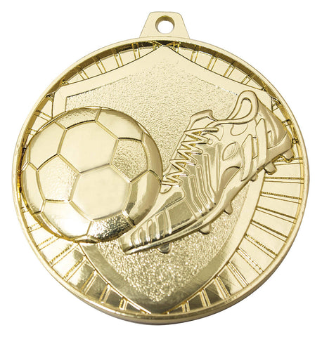 MY804G Football Shield Medal Gold