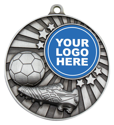 MZ604S Impact Medal Football Silver