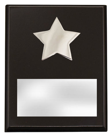 PL11A - Plaque with Metal Star 150mm