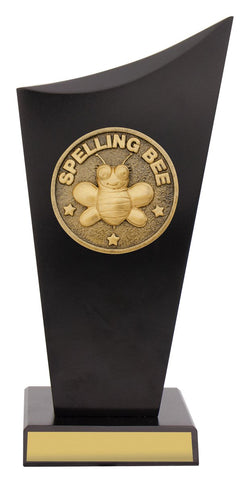 SK577A - Spelling Bee Black Timber Spartan Crest 220mm