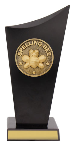 SK577A - Spelling Bee Black Timber Spartan Crest 220mm