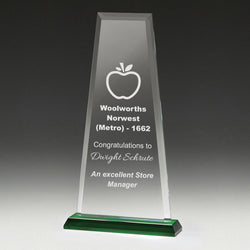 WC234C Glass Green Guardian Award 290mm